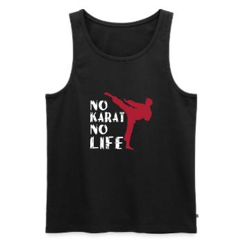 Karaté - Débardeur bio Premium Homme - noir - Devant - Michal (187cm)