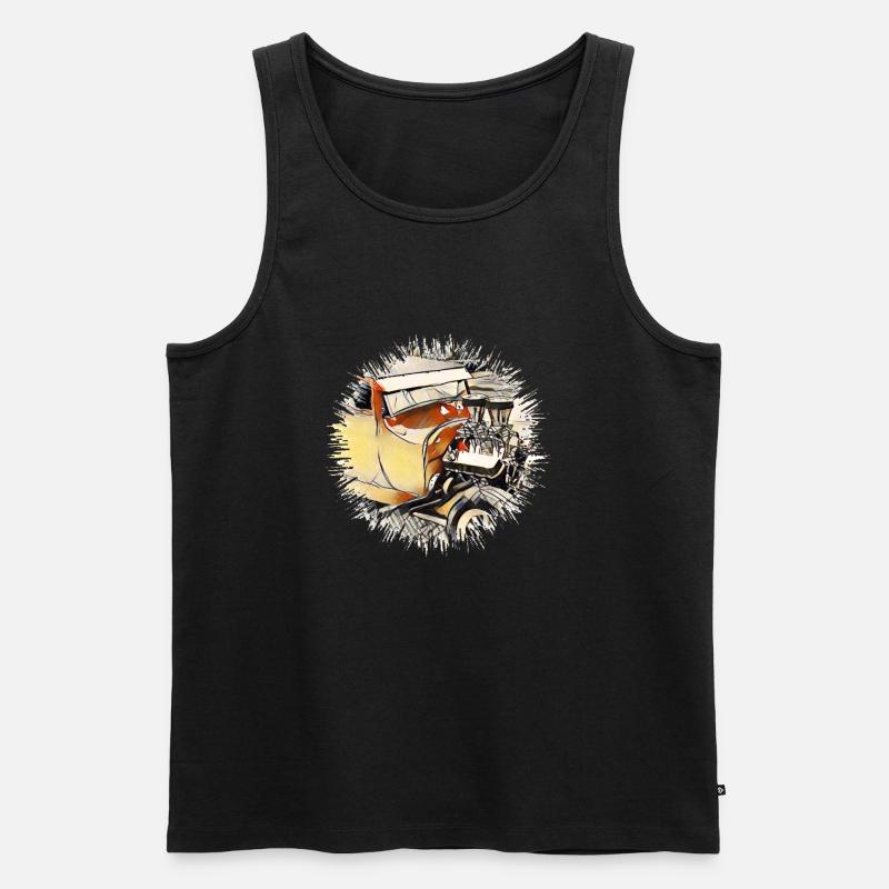 Auto - Männer Premium Bio Tank Top - Schwarz