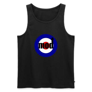 Mod / Quadrophenia - Débardeur bio Premium Homme - noir - Devant - AI Model Male 178 light (178cm)