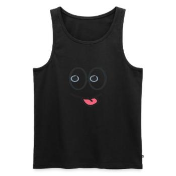 Be Happy - Débardeur bio Premium Homme - noir - Devant - Michal (187cm)