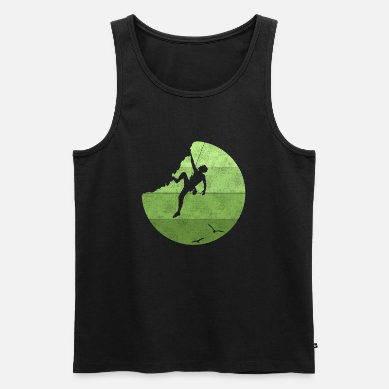 Climbing - Männer Premium Bio Tank Top - Schwarz
