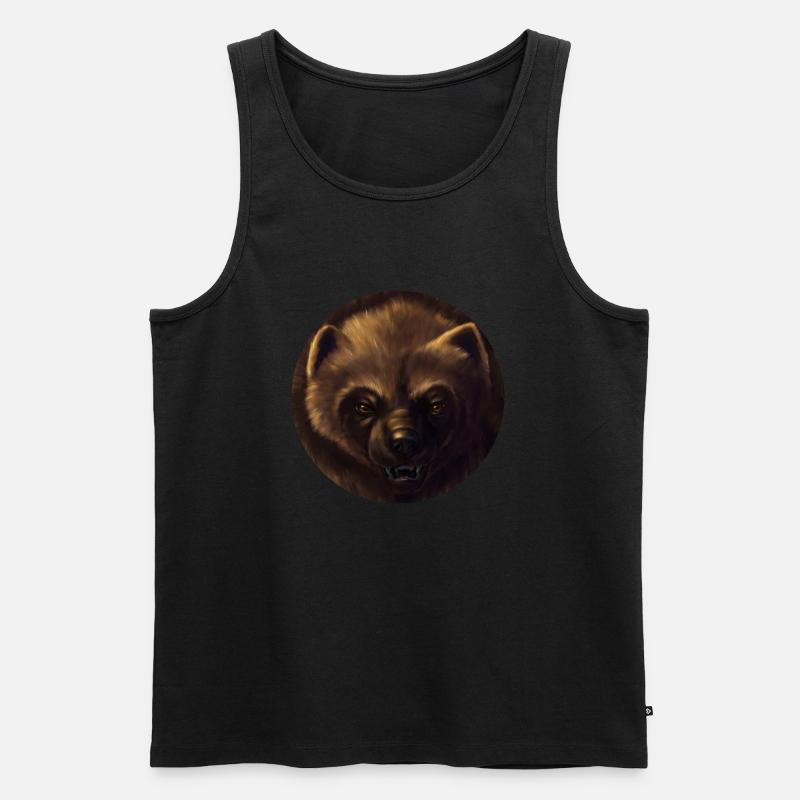 Wolverine - Männer Premium Bio Tank Top - Schwarz