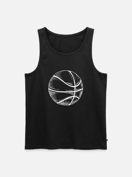 basketball - Men's Premium Organic Tank Top - black