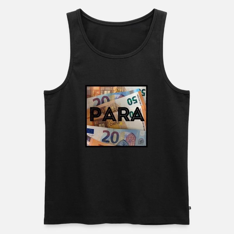 Para Geld - Männer Premium Bio Tank Top - Schwarz