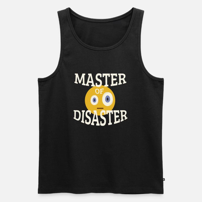 Master of Disaster - Männer Premium Bio Tank Top - Schwarz