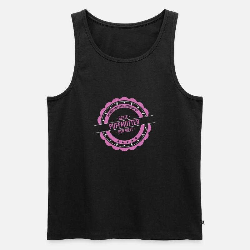 Die beste und liebenswerte Puffmutter - Männer Premium Bio Tank Top - Schwarz