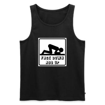 Face Down Ass Up - Débardeur bio Premium Homme - noir - Devant - AI Model Male 178 light (178cm)