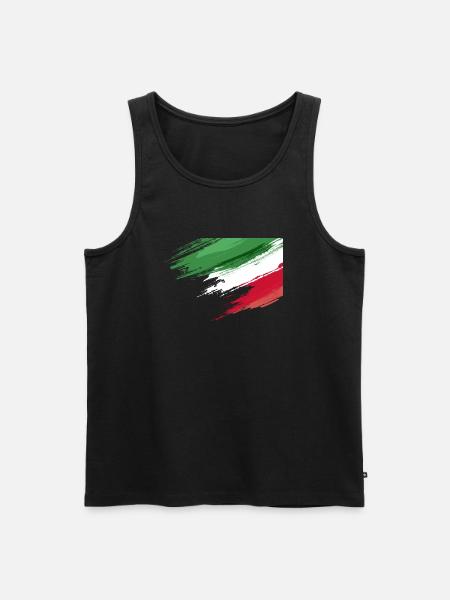 Italian flag - Men's Premium Organic Tank Top - black