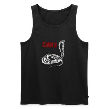 Cobra Snake - Männer Premium Bio Tank Top - Schwarz - Vorne - AI Model Male 178 light (178cm)