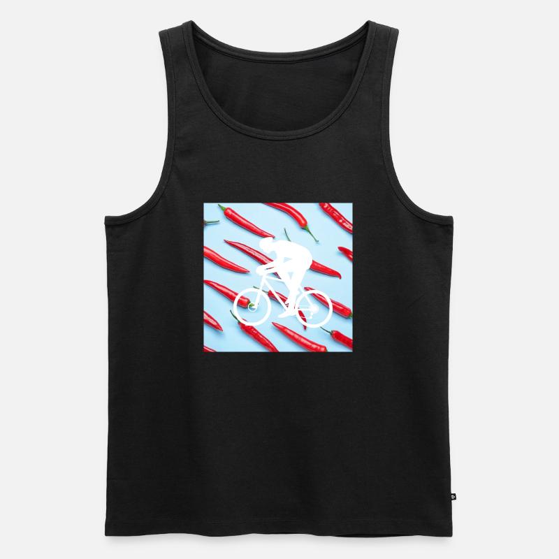 scharfes Rad - Männer Premium Bio Tank Top - Schwarz