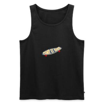 Surfskate Pump it hard Lustige Geschenkidee - Männer Premium Bio Tank Top - Schwarz - Vorne - AI Model Male 178 light (178cm)