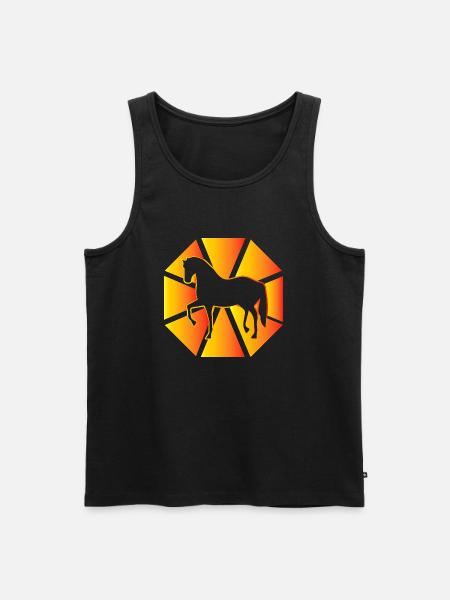 Pferd Horse - Men's Premium Organic Tank Top - black