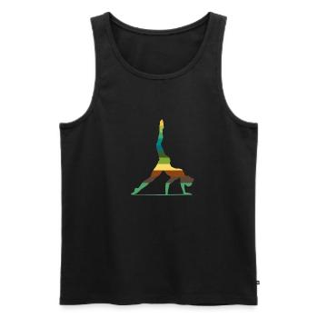 Kunstturnen Bodenturnen Fitness Sport Gymnastic - Männer Premium Bio Tank Top - Schwarz - Vorne - AI Model Male 178 light (178cm)