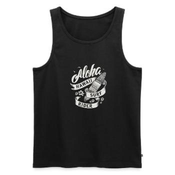 hawaii Surf Rider - Débardeur bio Premium Homme - noir - Devant - AI Model Male 178 light (178cm)