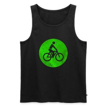 Feux de signalisation de vélo - Débardeur bio Premium Homme - noir - Devant - AI Model Male 178 light (178cm)