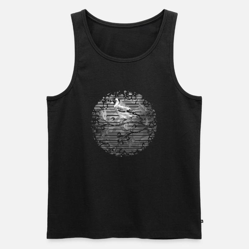 Vogel - Männer Premium Bio Tank Top - Schwarz