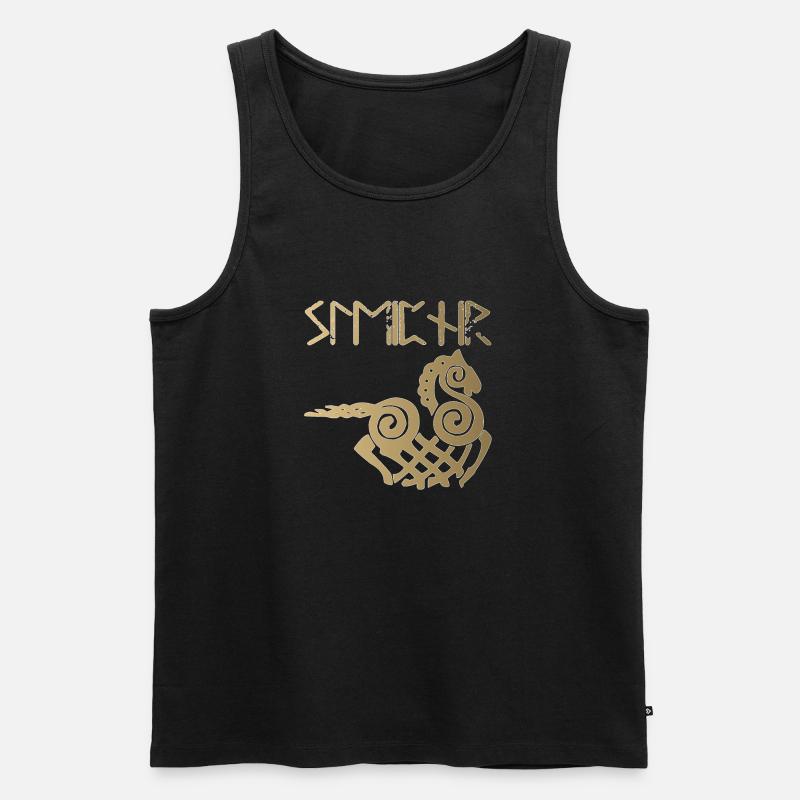 Sleipnir - Männer Premium Bio Tank Top - Schwarz