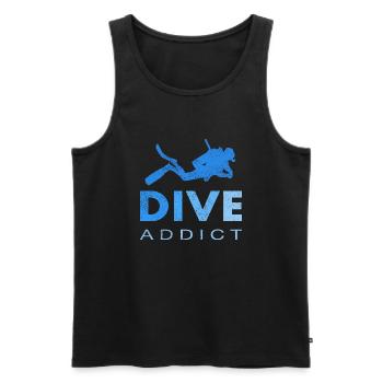 Diving Diver Gift Hobby - Men's Premium Organic Tank Top - black - Front - Michal (187cm)