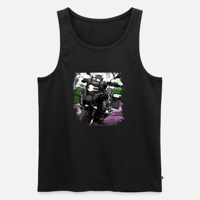 Motorrad GS black - Männer Premium Bio Tank Top - Schwarz
