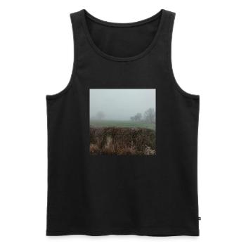 Fog - Men's Premium Organic Tank Top - black - Front - AI Model Male 178 light (178cm)