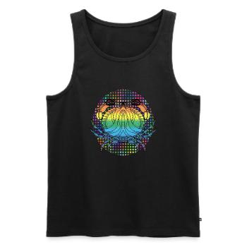 Crab - Men's Premium Organic Tank Top - black - Front - AI Model Male 178 light (178cm)