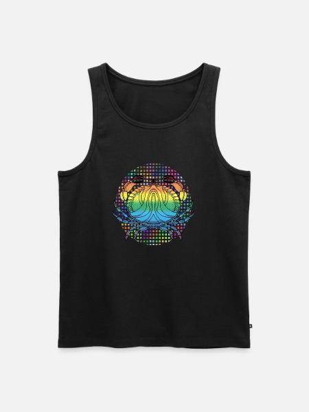 Crab - Men's Premium Organic Tank Top - black