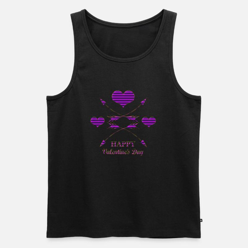 Saint-Valentin Saint-Valentin - Débardeur bio Premium Homme - noir