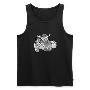 Spyder special - Männer Premium Bio Tank Top - Schwarz - Vorne - Michal (187cm)