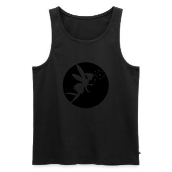 Fee - Männer Premium Bio Tank Top - Schwarz - Vorne - AI Model Male 178 light (178cm)