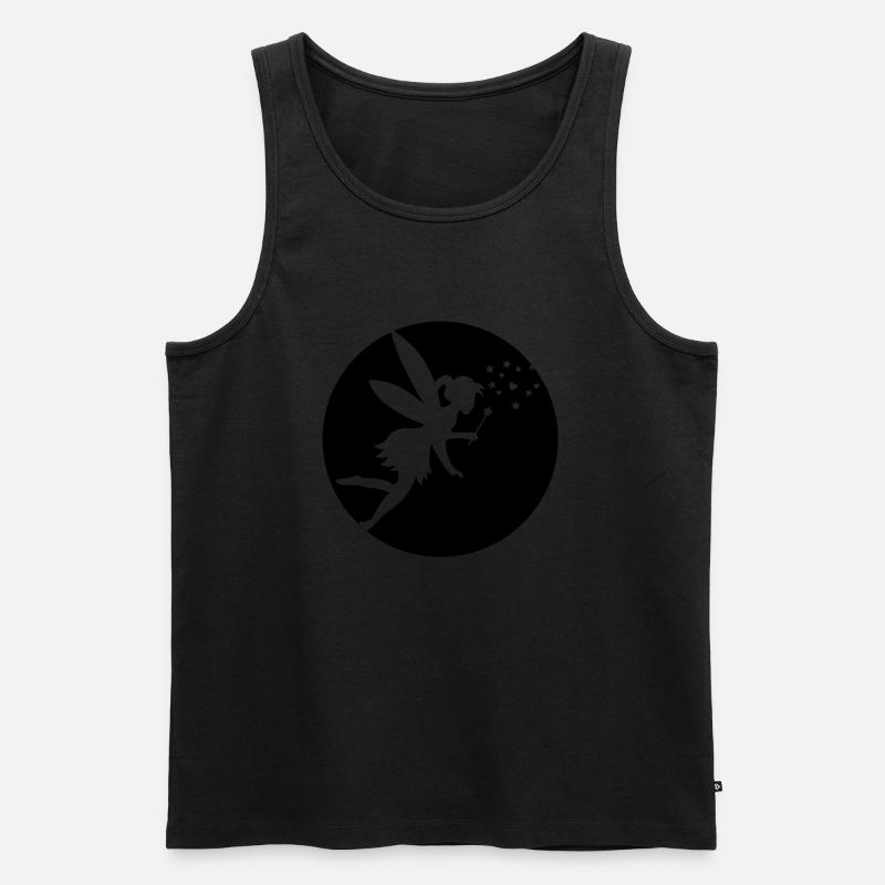 Fee - Männer Premium Bio Tank Top - Schwarz