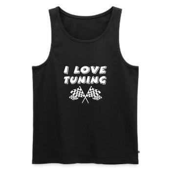 Auto - Männer Premium Bio Tank Top - Schwarz - Vorne - Michal (187cm)