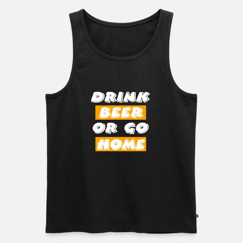 Bier - Männer Premium Bio Tank Top - Schwarz