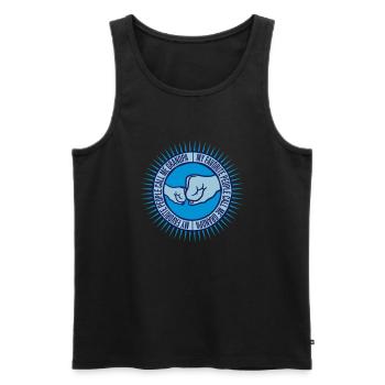 People Call Me Grandpa - Men's Premium Organic Tank Top - black - Front - Michal (187cm)