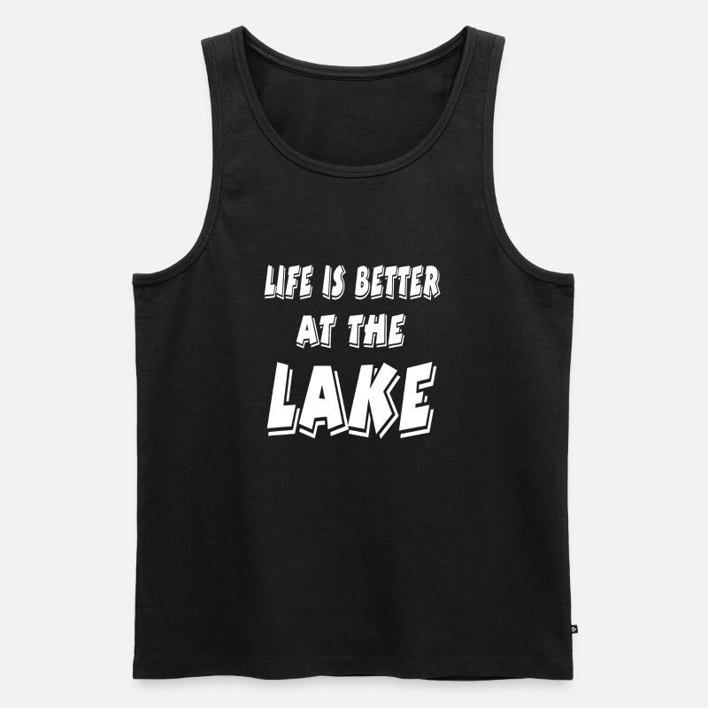 See - Männer Premium Bio Tank Top - Schwarz