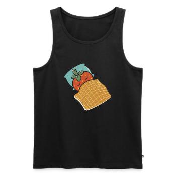 Lazy - Men's Premium Organic Tank Top - black - Front - AI Model Male 178 light (178cm)