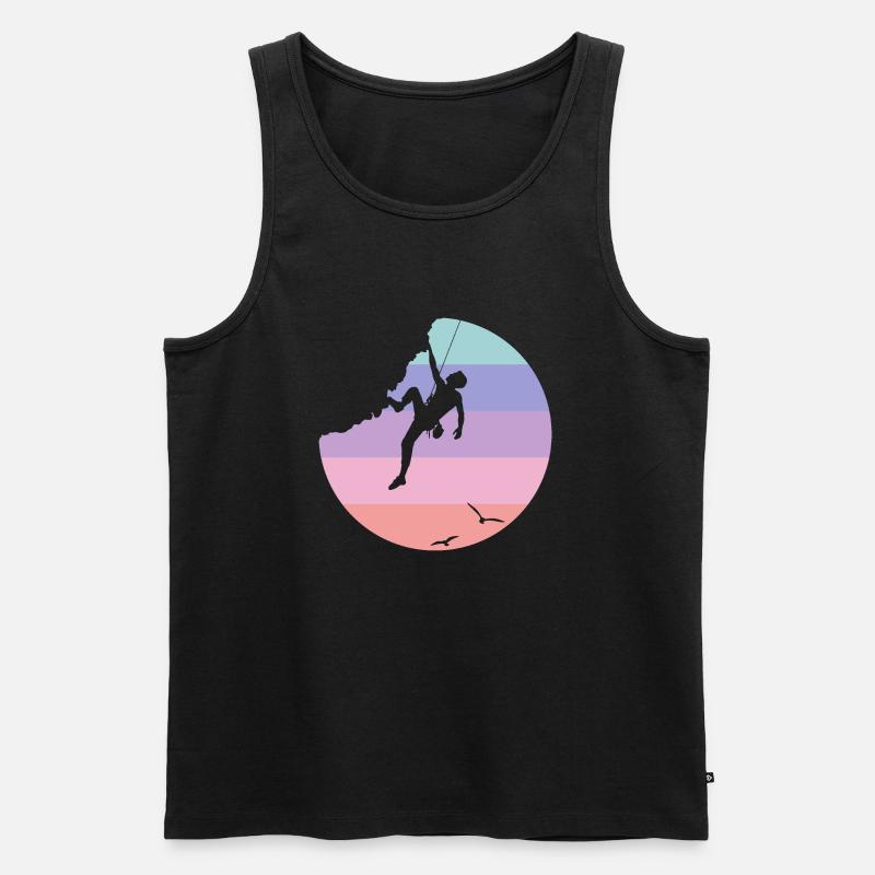 Climbing - Männer Premium Bio Tank Top - Schwarz