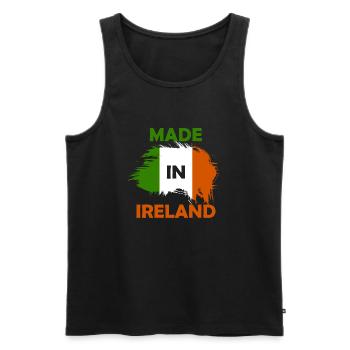 made in Ireland - Débardeur bio Premium Homme - noir - Devant - Michal (187cm)
