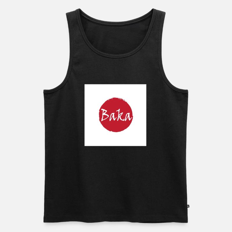 Baka (Idiot) - Männer Premium Bio Tank Top - Schwarz