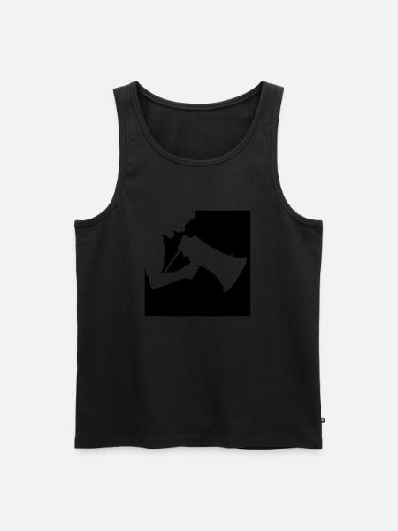 Rebellion Speaker Speech Megafon - Men's Premium Organic Tank Top - black