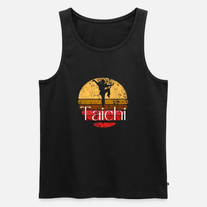 Taichi - Männer Premium Bio Tank Top - Schwarz
