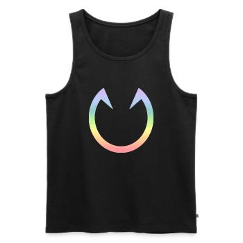Horse - Men's Premium Organic Tank Top - black - Front - AI Model Male 178 light (178cm)