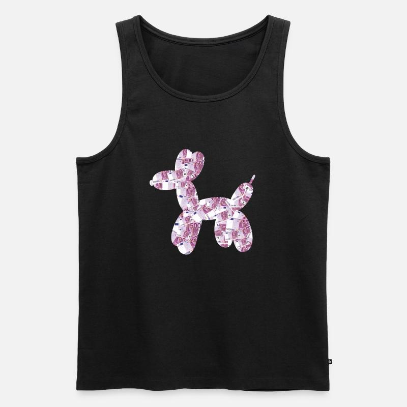 Hundeball - Männer Premium Bio Tank Top - Schwarz