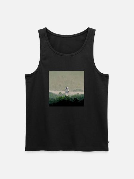 Lonely Voyager 010 - Männer Premium Bio Tank Top - Schwarz