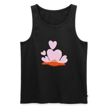 love bubbles v4 00 - Men's Premium Organic Tank Top - black - Front - Michal (187cm)