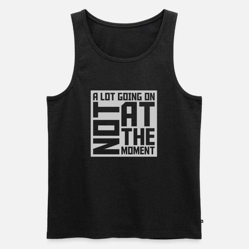 Not much going on - Männer Premium Bio Tank Top - Schwarz