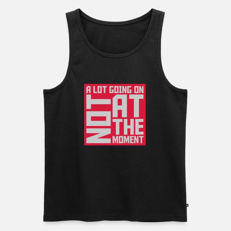 Not much going on - Männer Premium Bio Tank Top - Schwarz