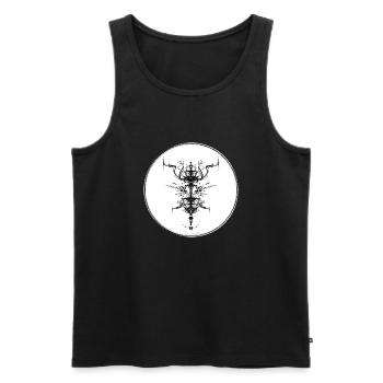 Mystic Collection ~ black tatoo ~ n°8 - Men's Premium Organic Tank Top - black - Front - AI Model Male 178 light (178cm)