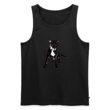 American Staffordshire Terrier - Men's Premium Organic Tank Top - black - Front - AI Model Male 178 light (178cm)