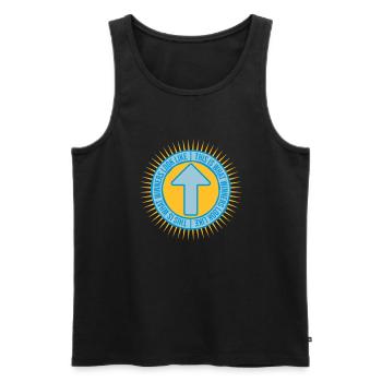 What Winners Look Like - Männer Premium Bio Tank Top - Schwarz - Vorne - AI Model Male 178 light (178cm)