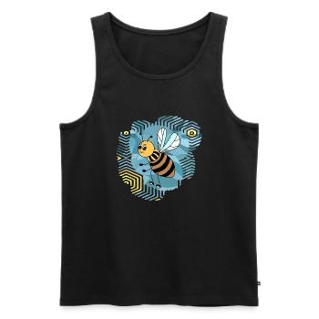 Insecte - Débardeur bio Premium Homme - noir - Devant - Michal (187cm)